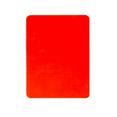 Carton d' arbitre rouge