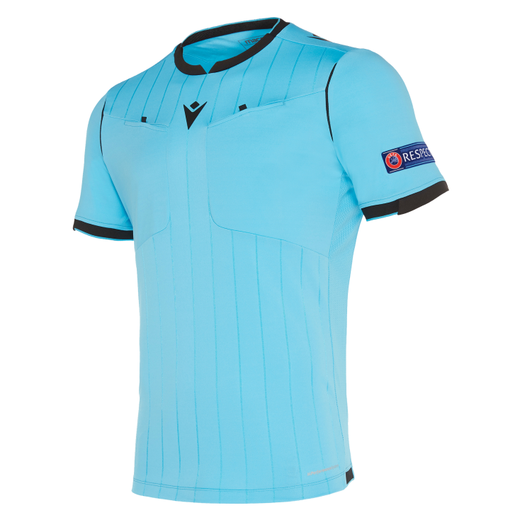Camiseta de árbitro UEFA azul
