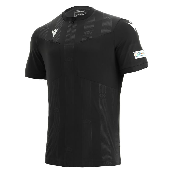 Camiseta de árbitro UEFA negra 2021