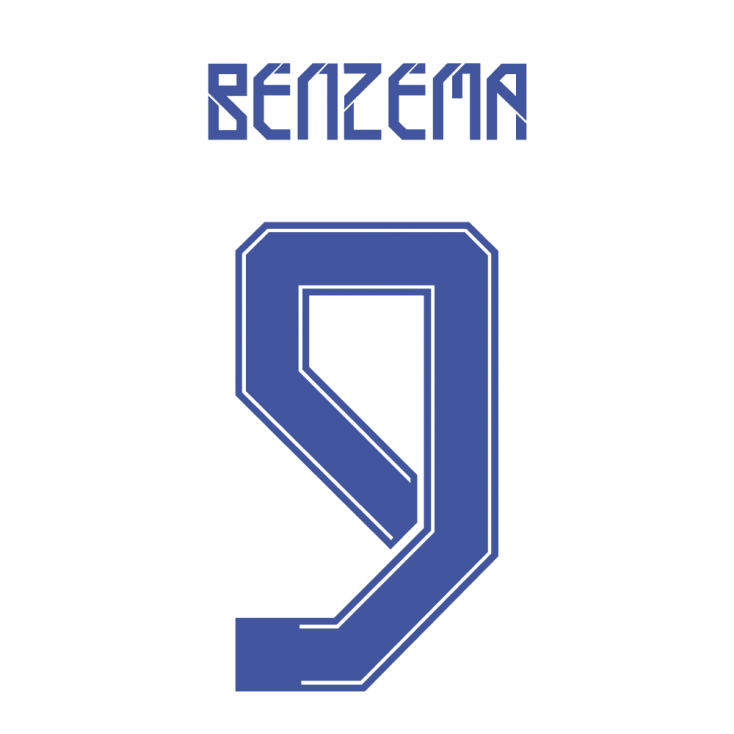 Flocage BENZEMA 9 REAL MADRID