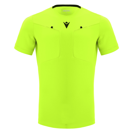 Camiseta de árbitro Frisk Macron amarilla fluo