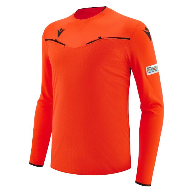 Referee shirt UEFA red neon 2023-25