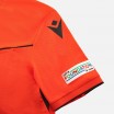 Camiseta de árbitro UEFA roja neon 2023-25