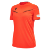 Camiseta de árbitro mujer UEFA roja neon 2023-25