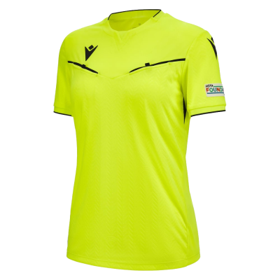 Women referee shirt UEFA yellow 2023-25