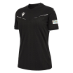 Camiseta de árbitro mujer UEFA negra 2023-25