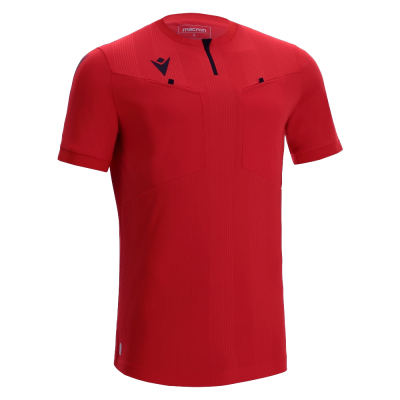 Camiseta de árbitro Dienst Macron roja