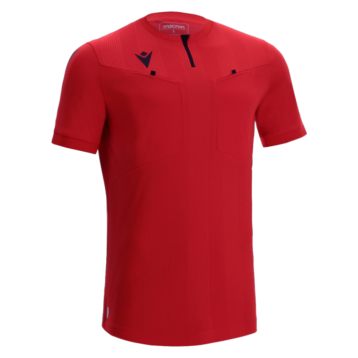 Camiseta de árbitro Dienst Macron roja