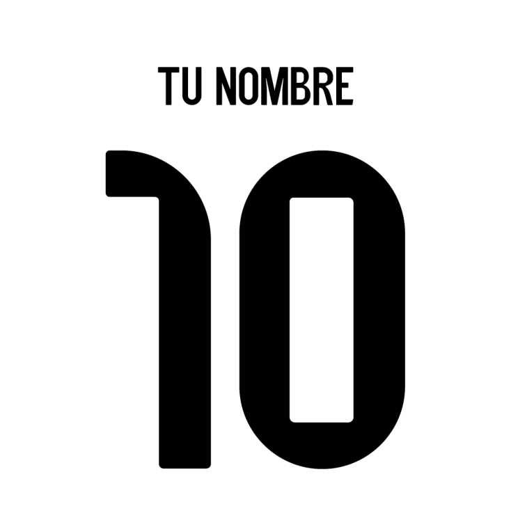 Nameset font Real Madrid 2025-26