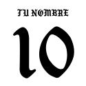 Nameset font PSG Born X Raised 2024-2025