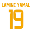 Estampado LAMINE YAMAL 19 ESPANA 2026