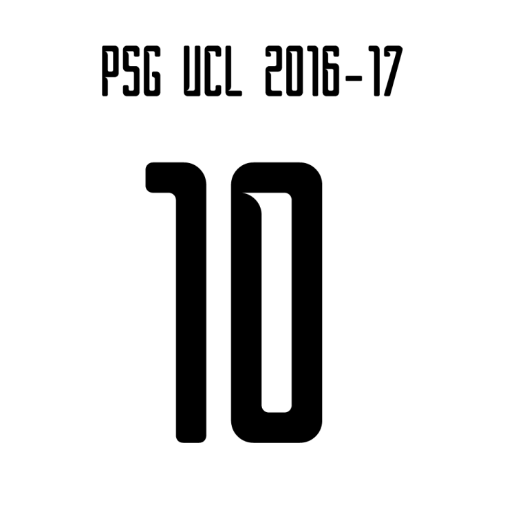 Flocage PSG UCL 2016-17